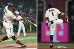 Mauricio Dubón fue la figura de los Gigantes que vencieron a los Rangers de Texas