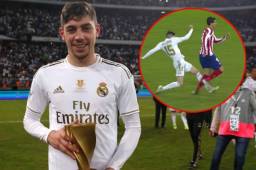 Valverde fue premiado como el jugador más valioso de la final, a pesar de la expulsión.