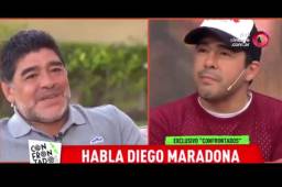 Diego Maradona desató un nuevo escándalo en Argentina. Llamó en un programa en vivo para insultar a su sobrino.
