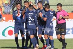 Con goles de Juan Pablo Montes y Marco Tulio Vega, Motagua le gana con comodidad a Real Sociedad en Comayagua.