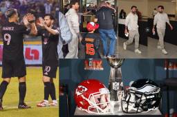 Tras golear 5-0 al Olimpia en el Estadio Olímpico de San Pedro Sula, Leo Messi se marchó a Estados Unidos para presenciar el Super Bowl LIX