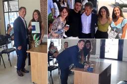 El entrenador de Olimpia, Pedro Troglio, sorprendió este lunes al contraer matrimonio con Alejandra Alonso, su pareja de hace años y con quien tiene dos hijos. Ella ya ha estado en Honduras acompañándolo.