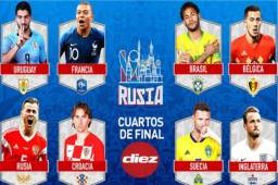 El próximo viernes y sábado se disputarán los cuartos de final de Rusia 2018.