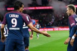 Edinson Cavani y Neymar se han visto un poco fríos a la hora de celebrar goles en el PSG.