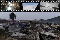 El poderoso huracán Harvey continuaba debilitándose en hoy del sábado, bajando a categoría 1, durante su lento pasaje por Texas, donde varias personas resultaron heridas y donde se prevén 'inundaciones catastróficas'.