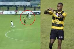 ’Regalito’ del Olimpia: el error de Jonathan Paz que Carlos Small convirtió en gol para Real España en el repechaje