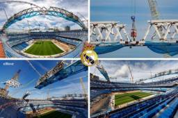 Real Madrid ha mostrado en su sitio web cómo va la transformación del Santiago Bernabéu. El equipo merengue tendrá el mejor estadio del mundo. FOTOS: Real Madrid.