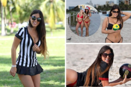Claudia Romani, árbitro y fánatica del fútbol ha explotado las redes sociales con sus últimas fotografías en sus vaciones de navidad 2019 en Miami Beach. Ella es una gran aficionada del AC Milan.
