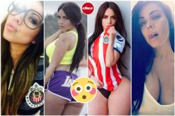 Chivas y América empataron en el Clásico del fútbol mexicano (1-1), pero esta muñeca subió la temperatura con infartantes fotografías en redes sociales. ¡Es una hermosura!