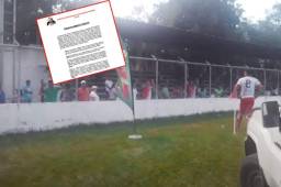 El árbitro fue agredido con una botella de vidrio en Quimistán.