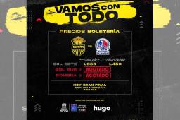 Publicación de Real España con la boletería agotada.