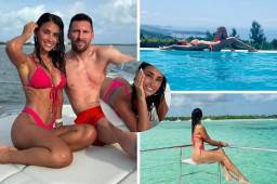 Junto a su pareja Antonela Rocuzzo y amigos, entre ellos Luis Suárez, así disfruta Messi las vacaciones del calor de la Florida.