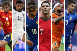 Las mejores selecciones buscarán el título de la Eurocopa 2024. Portugal, Inglaterra y España conocieron este miércoles sus rivales en octavos de final. Fotos: AFP.