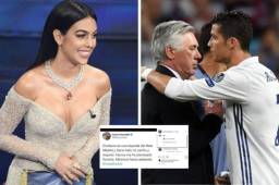 Georgina Rodríguez sorprendió con sus risas en la noticia que dio Ancelotti sobre Cristiano Ronaldo.