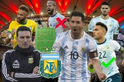 La Argentina de Lionel Messi se medirá este sábado por la noche ante la poderosa Brasil en el mítico Estadio Maracaná por la final de Copa América. Este sería el equipo albiceleste que el entrenador Lionel Scaloni mandaría a la cancha para hacer historia.