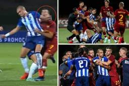 En el amistoso entre Porto y Roma, Pepe realizó una brutal entrada ante Mkhitaryan, le dio un codazo y un pisotón temible, provocando una trifulca entre ambas escuadras