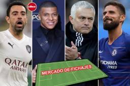 Xavi, Mbappé, Mourinho y Giroud son algunos nombres que se mueven en el mercado de fichajes.