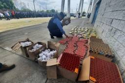 Entre 60 mil y 70 mil lempiras estaría valorada la pólvora decomisada en el estadio Olímpico de San Pedro Sula.