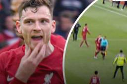 El incidente se produjo al descanso del partido del Liverpool contra el Arsenal (2-2).