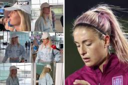 Las jugadoras han acudido al aeropuerto de Barcelona-El Prat, y Putellas, incluso, ha contestado a alguna pregunta a los medios allí presentes.