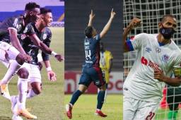 Los clubes catrachos, Marathón, Motagua y Olimpia están con un pie en los cuartos de final de la Concacaf League y la próxima semana deberán ratificarlo. Fotos DIEZ