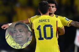 Luis Díaz brilló delante de su padre, quien estuvo secuestrado, en el triunfo de Colombia sobre Brasil. Foto: AFP