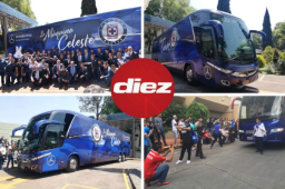 El nuevo bus en que se trasladará la Máquina durante los partido de la Liga MX. Su estreno será este sábado contra el Necaxa de Brayan Beckeles.