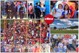 Te mostramos las imágenes del ambientazo previo al Real de Minas-Olimpia en el estadio de Danlí. Fotos Ronald Aceituno