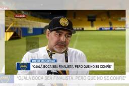 Desde Culiacán, Diego Maradona expresó su deseo de que Boca Juniors llegue a la final de la Copa Libertadores.