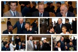 Se realizó la tradicional cena navideña que realiza el Real Madrid cada año y esta vez los jugadores del equipo de fútbol y baloncesto compartieron juntos.