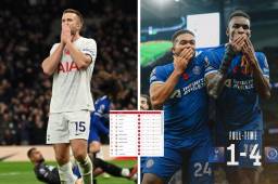 Chelsea goleó 1-4 al Tottenham y le quitó el invicto en la Premier League.