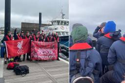 A la final de Champions como sea: aficionados del Liverpool viajan a París para apoyar a su equipo... ¡en lancha!