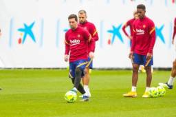 Messi y el Barcelona realizaron el último entrenamiento de cara al clásico ante el Real Madrid.