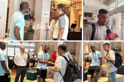 Acosta y Najar se incorporaron este domingo a la concentración de la Selección de Honduras en la ciudad de Miami.