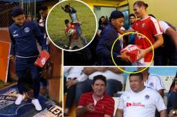 La segunda jornada de la Liga Nacional de Honduras dejó fotos curiosas en las diferentes canchas del país.