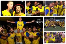 El Cádiz confirmó su ascenso a la Primera División de España tras la derrota 2-4 del Real Zaragoza ante Real Oviedo. Estas son las imágenes del Choco Lozano y compañía.