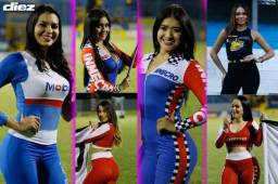 El Real España es uno de los clubes que lleva más belleza a los estadios; en el Morazán es costumbre.