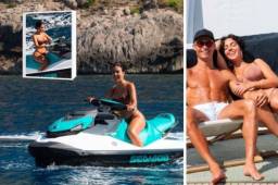 Luego de quedar eliminado de la Eurocopa, Cristiano Ronaldo inició con sus vacaciones y Georgina Rodríguez presumió su figura. Fotos: Instagram.