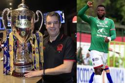 Rafael Villeda confirmó la continuidad de Pedro Troglio y su deseo ver a Yustin Arboleda vestido de blanco. Fotos DIEZ