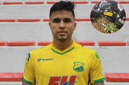 El carro del futbolista Edward Gutiérrez fue a impactar ante un árbol.