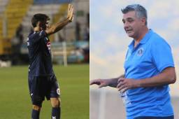 Motagua confirmó este viernes la venta de Agustín Auzmendi y Diego Vázquez habló del tema. Foto: Alex Pérez