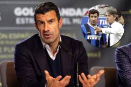 Luis Figo ganó cuatro 'Scudettos' con el Inter de Milan.