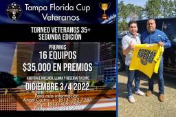 Los veteranos podrán derrochar su talento en la nueva edición del torneo de la Tampa Florida Cup veteranos.