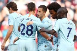 Los jugadores del Chelsea celebrando el triunfo sobre el Southampton. Foto cortesía