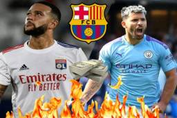 Memphis Depay y Sergio 'Kun' Agüero podrían llegar en verano al Barcelona para remplazar a Messi.