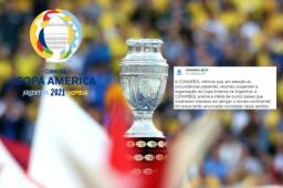 La Copa América 2021 de la CONMEBOL se queda sin sede. Argentina, quien reemplazaba a Colombia, fue dada de baja.