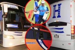 Así de bonito pintaron el autobús que conduce a la Selección de Honduras y cuando recorre las calles de San Pedro Sula los aficionados lo reconocen.