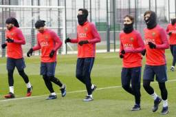 Barcelona entrenó sin sus atacantes y se prepara para juego de la Copa del Rey.