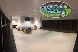 Así de limpio y ordenado dejaron el camerino del estadio BBVA Bancomer tras quedar eliminados de Concachampions a manos del Monterrey.