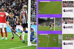 El gol más polémico de la historia en el Newcastle-Arsenal: El VAR pudo anularlo por tres acciones, pero lo terminó validando